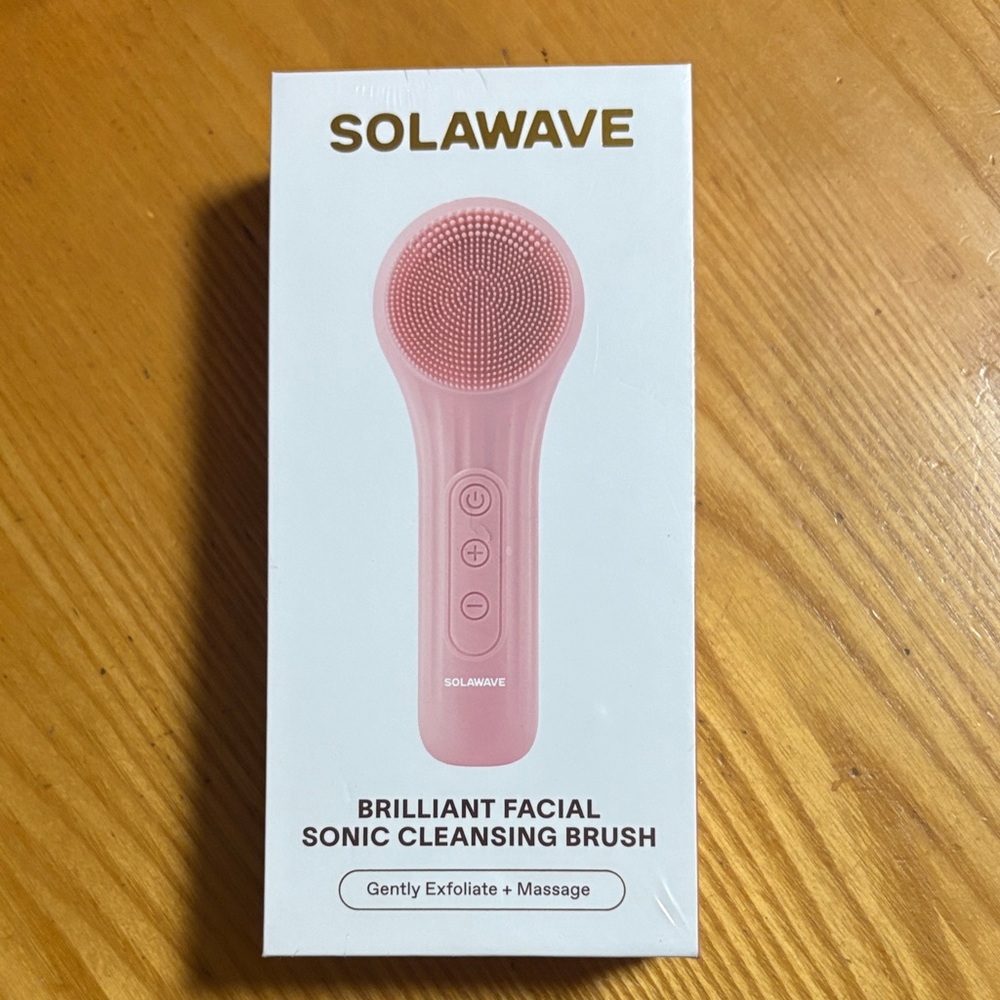 Solawave Pink Sonic Facial Cleansing Brush